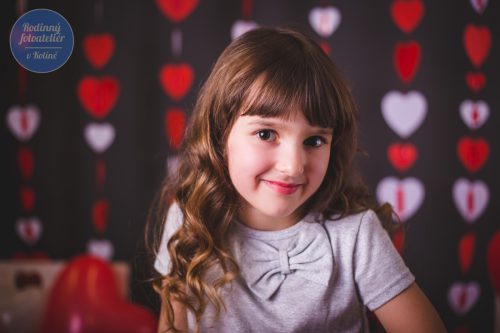 valentýnské focení v rodinném fotoateliéru v Kolíně
