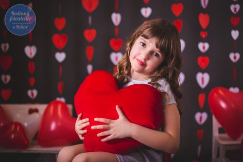 valentýnské focení v rodinném fotoateliéru v Kolíně
