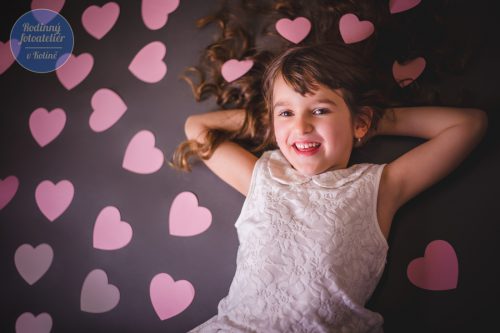 valentýnské focení v rodinném fotoateliéru v Kolíně