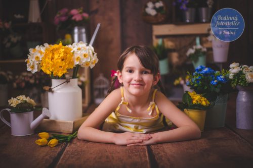 jarní ateliérové focení v Rodinném fotoateliéru v Kolíně